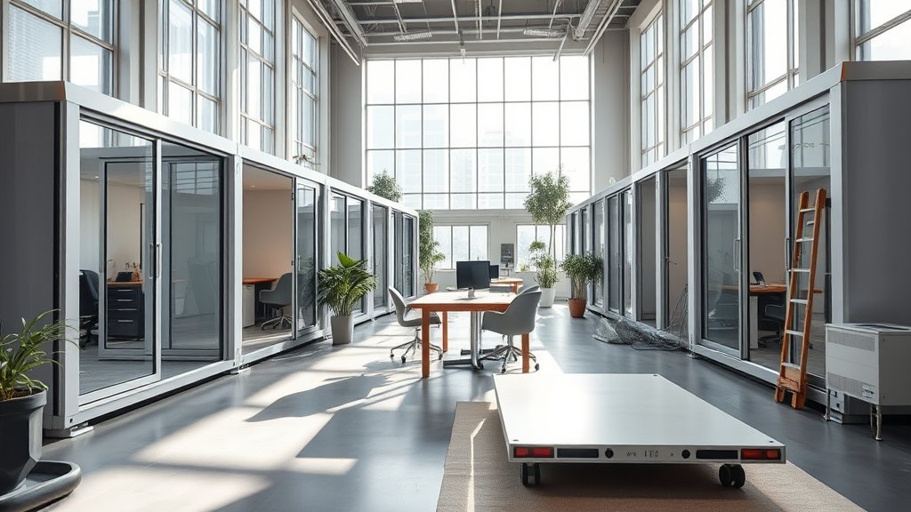 Efficiënt en flexibel werken met bouwketen en kantoorunits